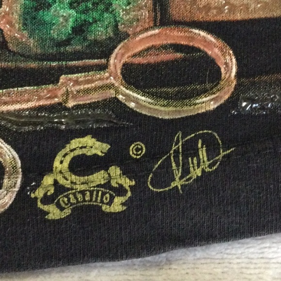 Rare Vintage Caballo Lucky’s Poodle w/ Real Nose Ring Tee Size S - Picture 8 of 8